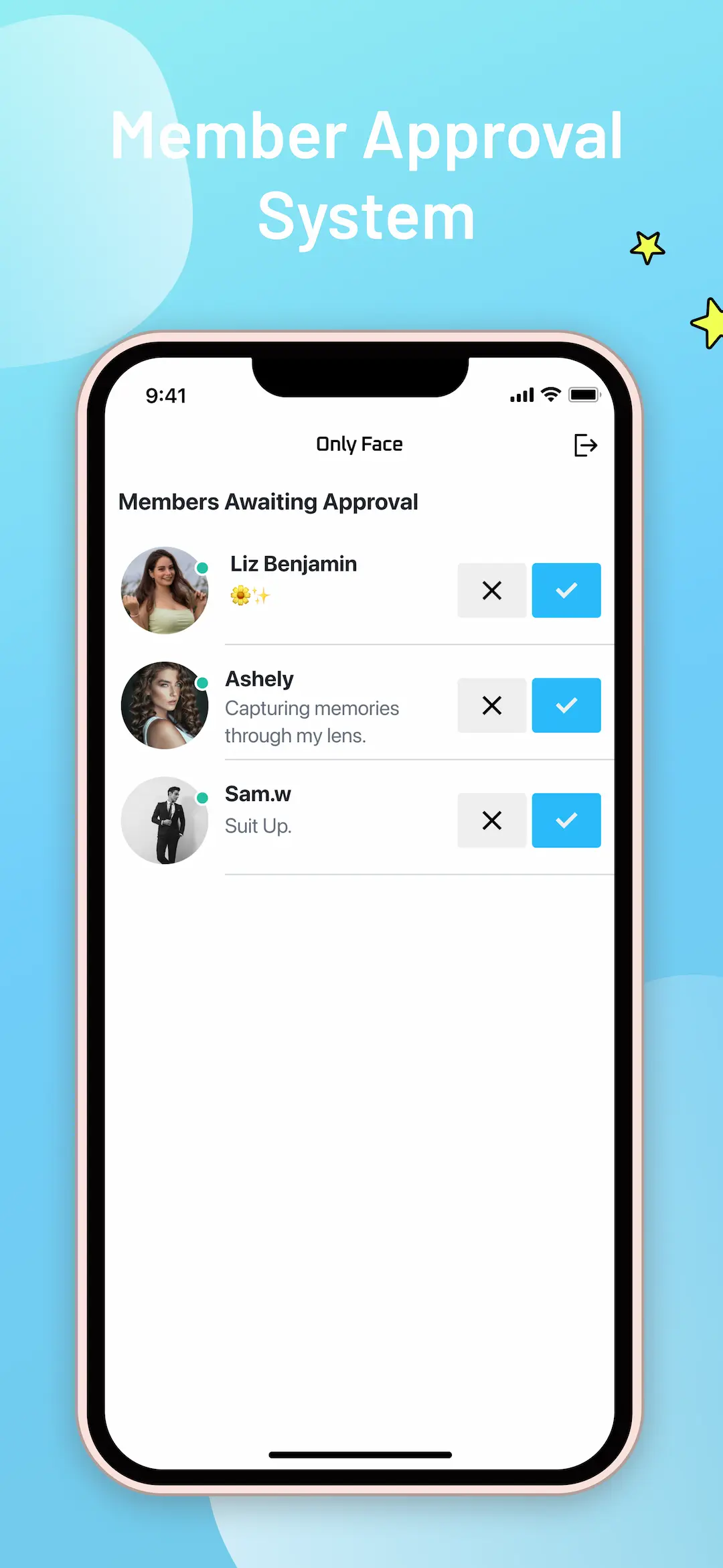 Member Approval System